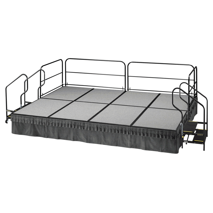 SICO Stage 2' High Stairs w/ Railing - 1800 series