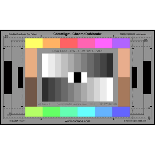 ChromaDuMonde Camera Color Correction and Grayscale Chip Chart - Standard