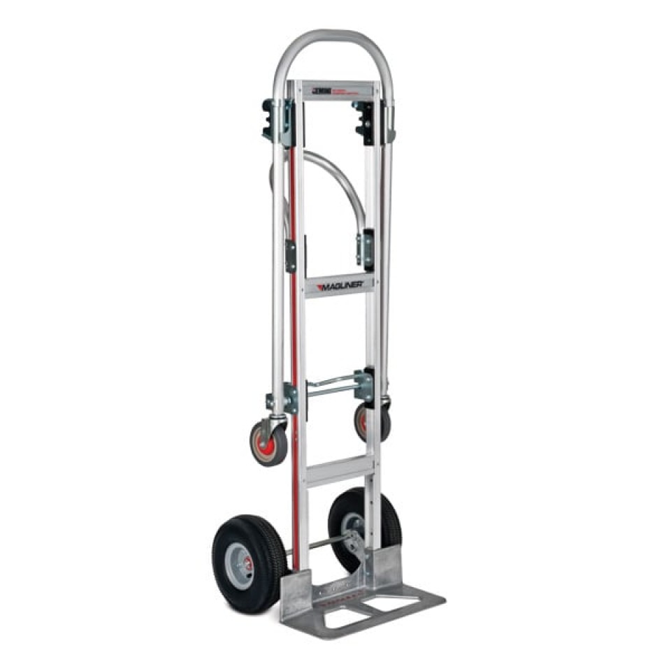 Magliner Gemini Sr. Convertible Hand Truck, 10 inch Pneumatic Wheels